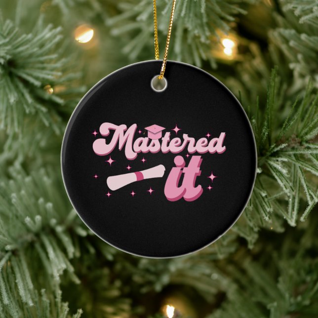 Décoration En Céramique Maîtrise Il Maîtrise Diplômé MBA (Arbre)
