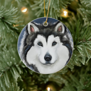 Décoration En Céramique Malamute d'Alaska
