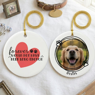 Décoration En Céramique Maman Chien Minimaliste Empreinte de Patte Mémorie