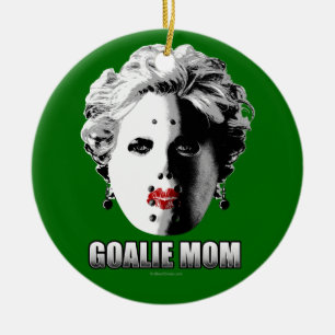 Décoration En Céramique Maman de gardien de hockey