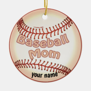 Décoration En Céramique Maman du baseball