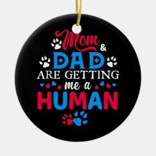 Décoration En Céramique Maman Et Papa Me Trouvent Un Chat Drôle Humain