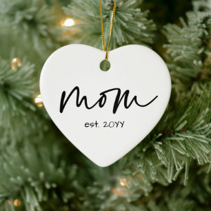 Décoration En Céramique Maman établi minimaliste de typographie cadeau