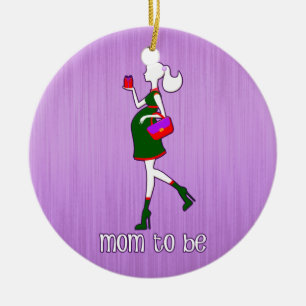 Décoration En Céramique Maman mignonne pour être maternité personnalisée