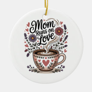 Décoration En Céramique Maman tourne à l'amour