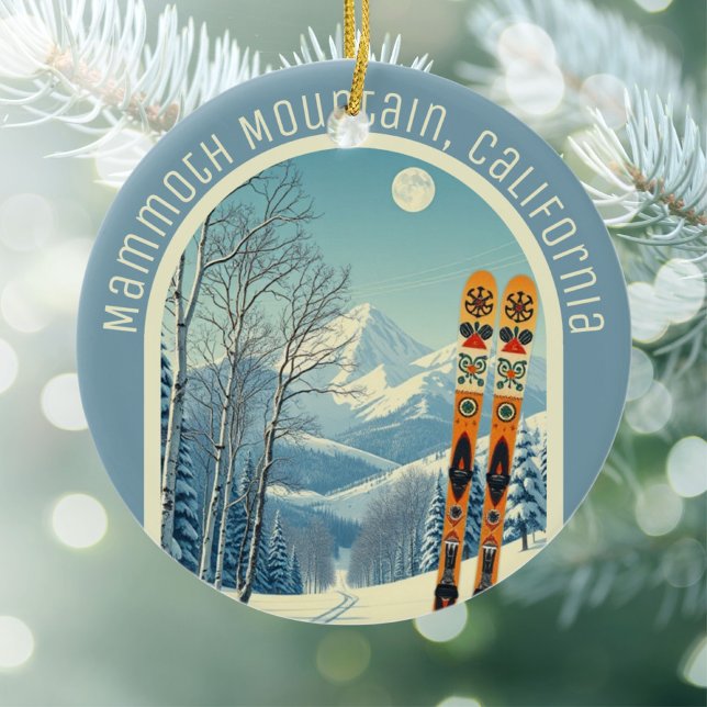 Décoration En Céramique Mammoth Mountain California ski souvenir  (Créateur téléchargé)