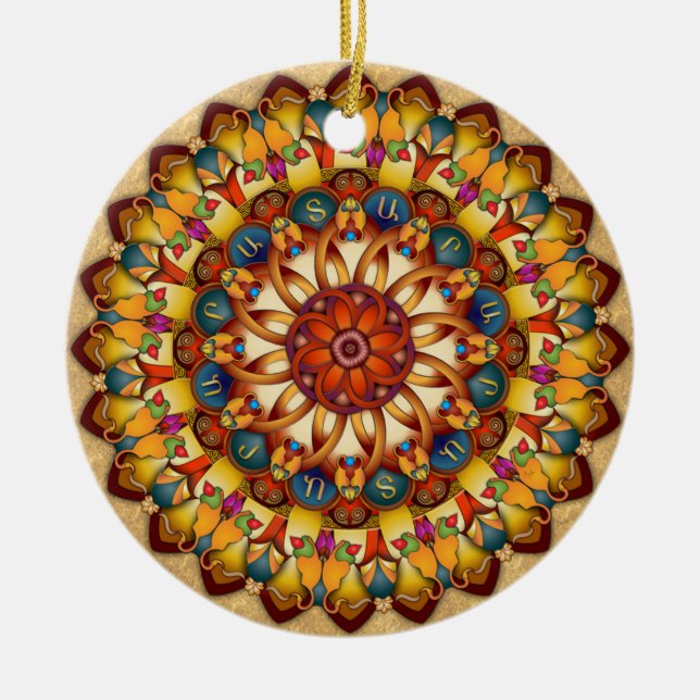 Décoration En Céramique Mandala Ararat V2 (Devant)