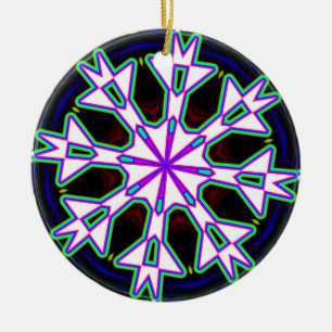 Décoration En Céramique Mandala Kaleidoscope à huit voies