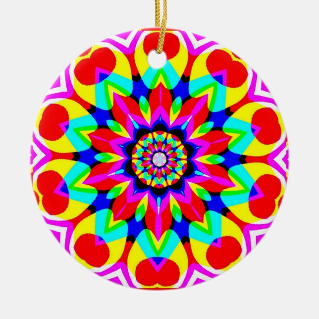 Décoration En Céramique Mandala magique (Devant)