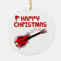 Mandolin Folk Musicien Ornament de Noël