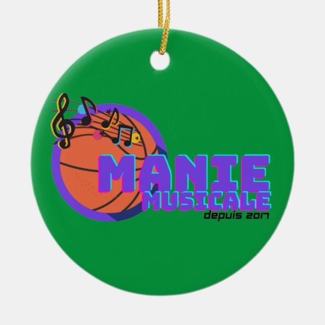 Décoration En Céramique Manie Musicale Ornament (Devant)