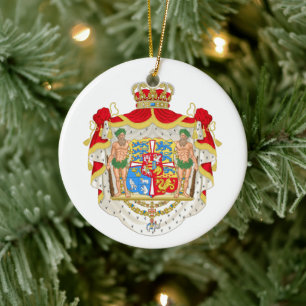 Décoration En Céramique Manteau des bras royal danois vintage du Danemark