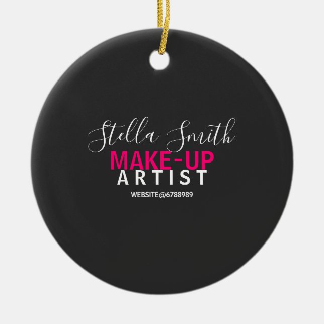 Décoration En Céramique Maquillage personnalisé Artiste cadeau d'entrepris (Devant)