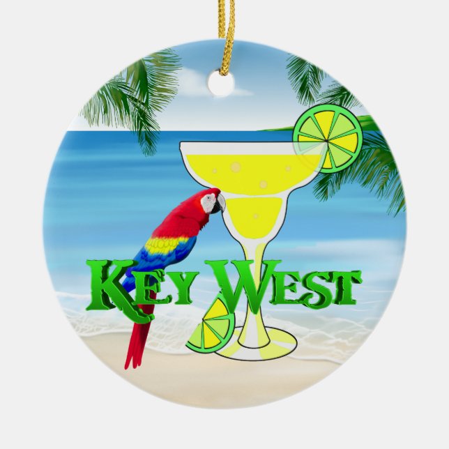 Décoration En Céramique Margarita de Key West (Devant)