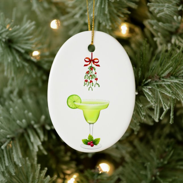 Décoration En Céramique Margaritas et Mistletoe Noël (Arbre)