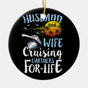 Décoration En Céramique Mari et épouse partenaire de croisière pour la cro
