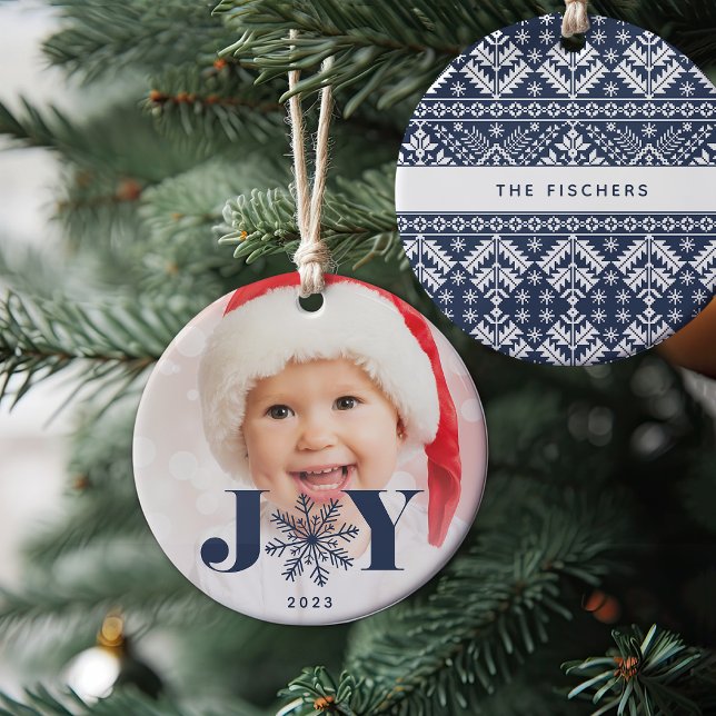 Décoration En Céramique Marine | Festive Joy Holiday Photo (Créateur téléchargé)