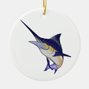 Décoration En Céramique Marlin bleu