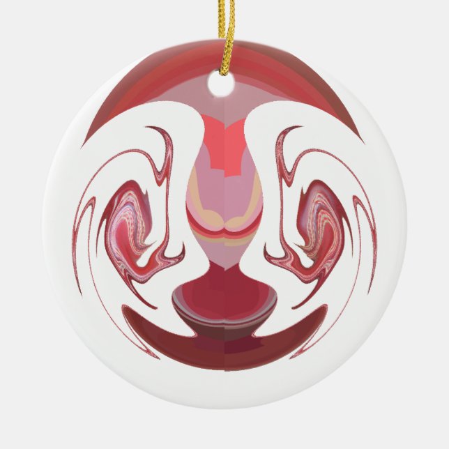 Décoration En Céramique Maroon Majesty : Rustic Radiance Texté Africain (Devant)