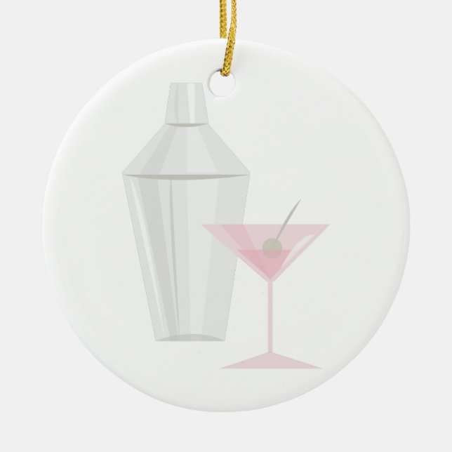 Décoration En Céramique Martini Shaker (Devant)