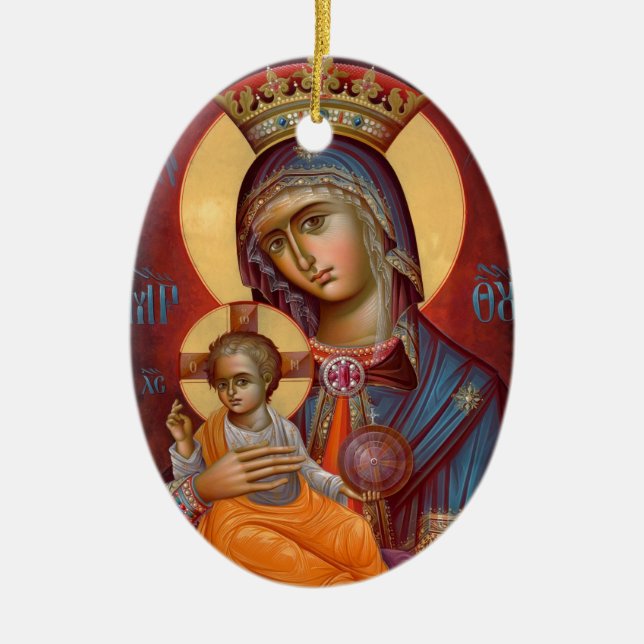 Décoration En Céramique Mary - THEOTOKOS (Devant)