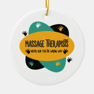 Décoration En Céramique Massage Les Mains Des Thérapeutes Rub Coloré