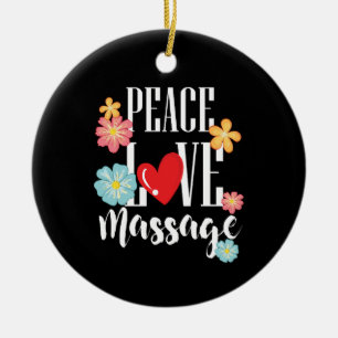 Décoration En Céramique Massage Peace Love