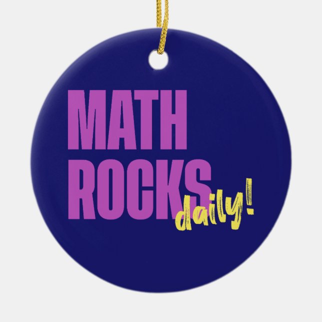 Décoration En Céramique Math Rocks Daily (Devant)