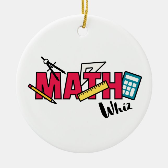 Décoration En Céramique Math Whiz (Devant)