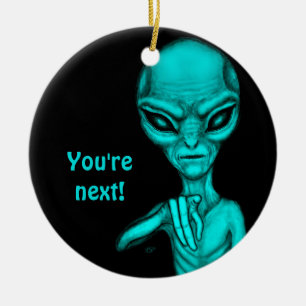 Décoration En Céramique Mauvais Alien, Tu es le prochain !