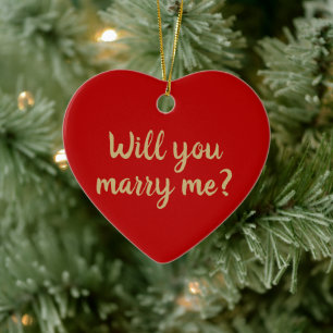 Décoration En Céramique Me marierez-vous une proposition personnalisée rou