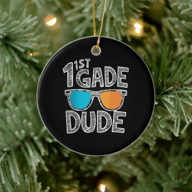 Décoration En Céramique Mec de 1re année retour à l'école élève de premièr (Arbre)