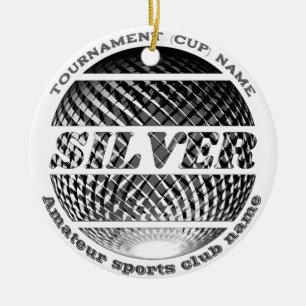 Décoration En Céramique Médaille d'argent, 2ème gagnant