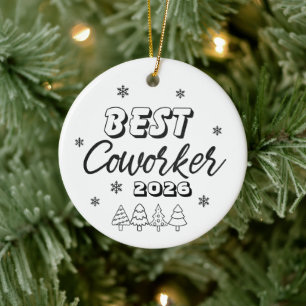 Décoration En Céramique Meilleur Collègue de Travail Ornement, Équipe Pers