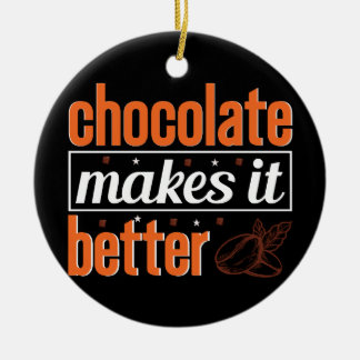 Décoration En Céramique meilleur heureux chocolat jour vecteur de concepti