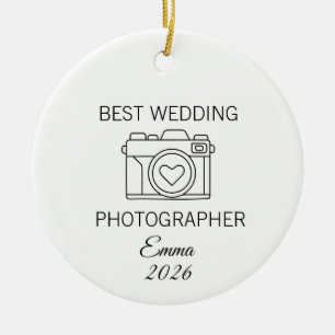 Décoration En Céramique Meilleur photographe de mariage Cadeau de prise de