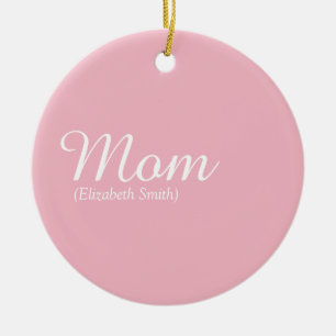 Décoration En Céramique Meilleure Maman, Maman, Définition de Mère Rose Sc