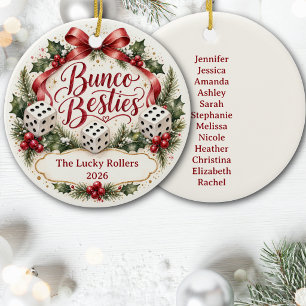 Décoration En Céramique Meilleures amies de Bunco