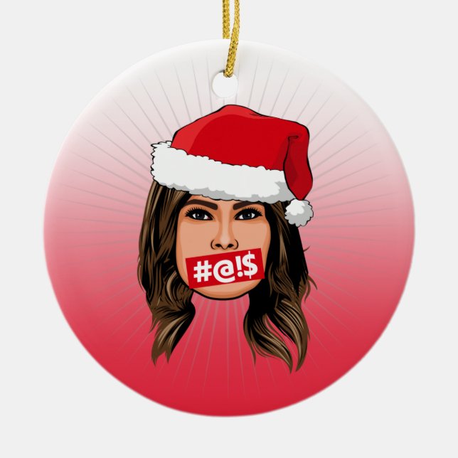 DÉCORATION EN CÉRAMIQUE MELANIA TRUMP (Devant)