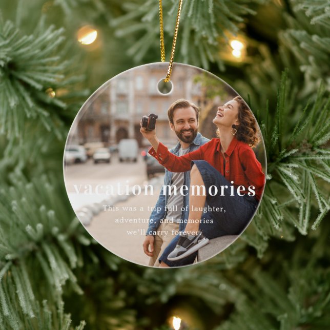 Décoration En Céramique Mémoire de vacances | Garde-photo scientifique (Arbre)