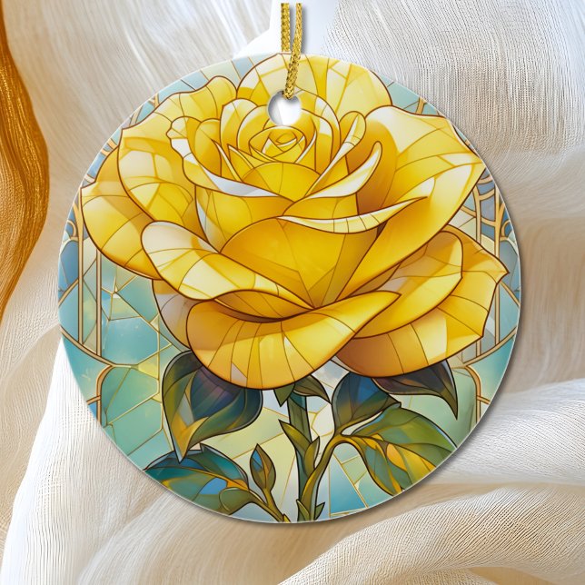 Décoration En Céramique Mémorial des roses jaunes (Créateur téléchargé)