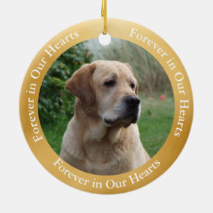 Décoration En Céramique Memorial Yellow Lab Angel Art personnalisé