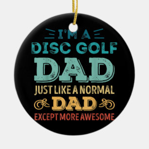 Décoration En Céramique Mens Disc golf papa comme papa normal sauf plus