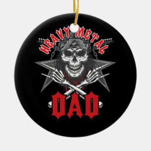 Décoration En Céramique Mens Heavy Metal Papa Rock Band Metalhead Heavy Mu
