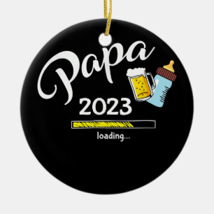 Décoration En Céramique Mens Papa 2023 Chargement Du Lait Et De La Bière 