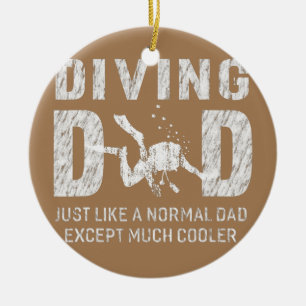 Décoration En Céramique Mens Plongée Papa Plongée Plongée Plongée Diver Ca