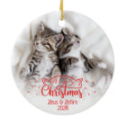 Meowy Noël deux photos amusant amoureux des chats