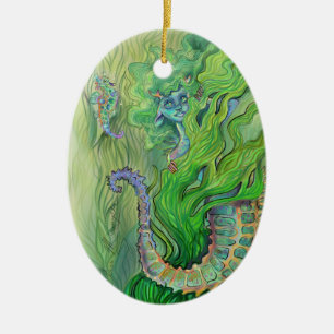Décoration En Céramique Mermaid de Seahorse Whisperer