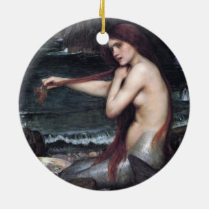 Décoration En Céramique Mermaid John William Waterhouse Mythologique