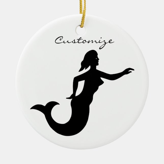 Décoration En Céramique Mermaid Silhouette Thunder_Cove (Devant)